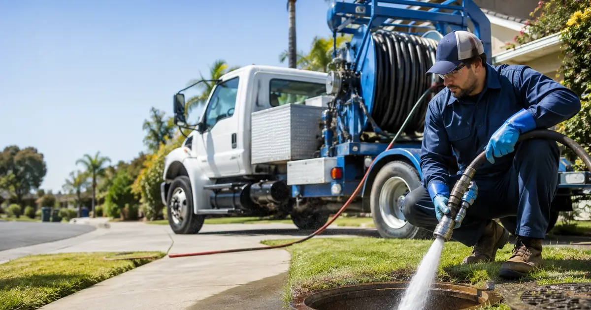 Hydro jet sewer cleaning Yorba Linda