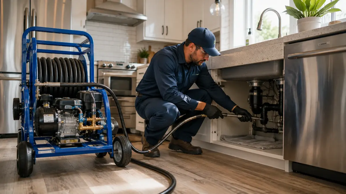 Kitchen Drain Hydro Jetting in Yorba Linda